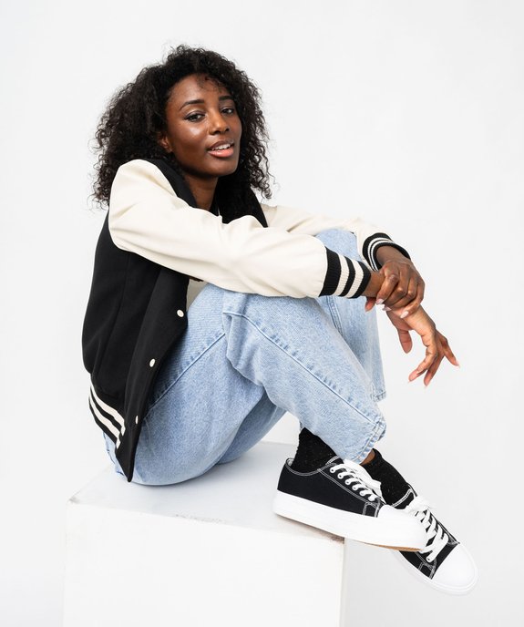 Veste bicolore style collège femme vue1 - GEMO(FEMME PAP) - GEMO