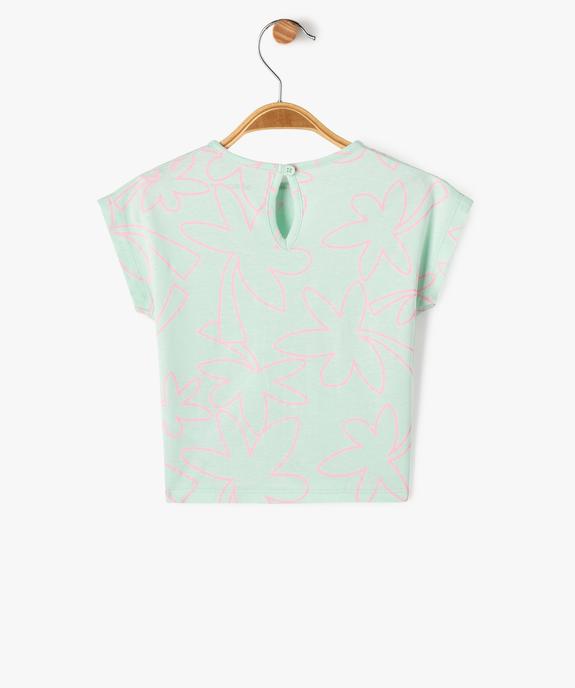 Tee-shirt à manches courtes loose imprimé bébé fille vue4 - GEMO(BEBE DEBT) - GEMO