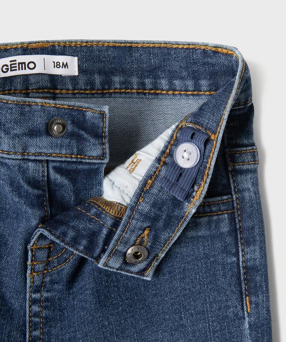 Jean straight bébé garçon vue2 - GEMO 4G BEBE - GEMO