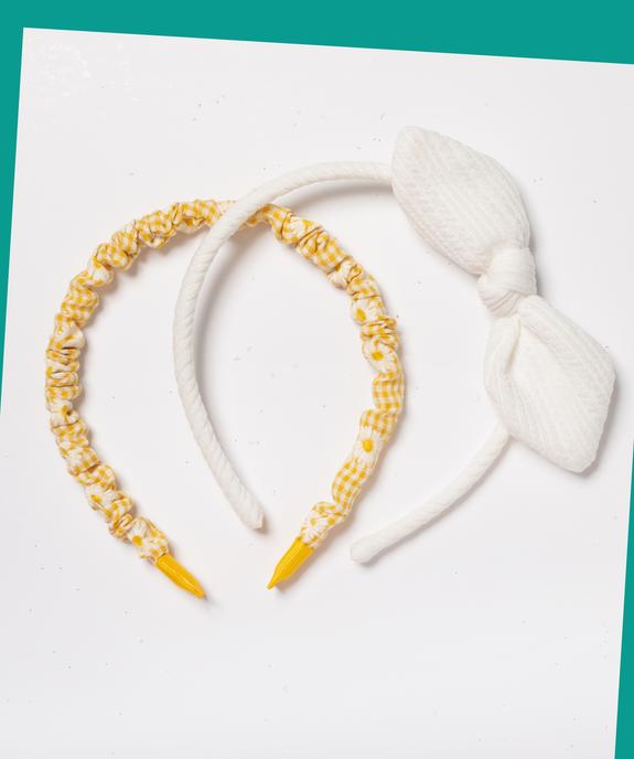 Serre-tête en tissu fantaisie fille (lot de 2) vue1 - GEMO (ACCESS) - GEMO