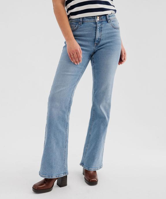 Jean flare taille haute femme - LuluCastagnette vue2 - LULU CASTAGNETTE GEMO FOR GOOD - GEMO