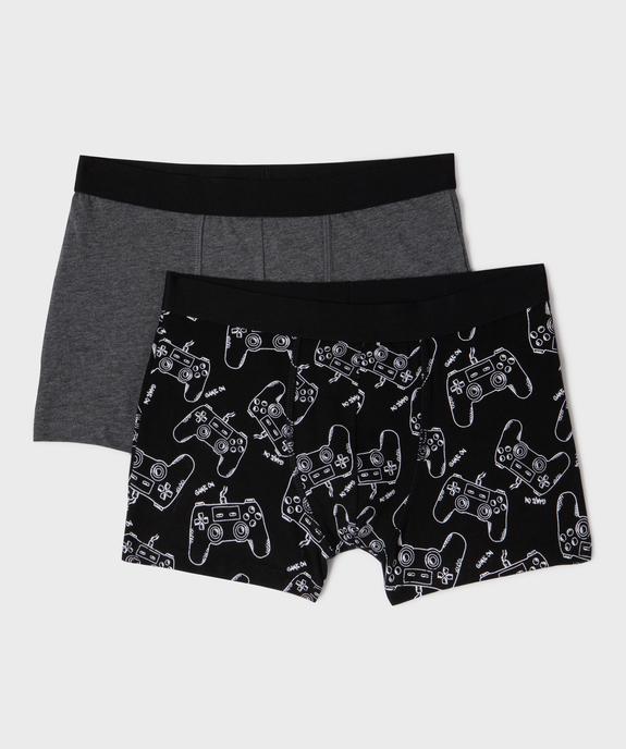 Boxer en coton stretch garçon (lot de 2) vue1 - GEMO 4G GARCON - GEMO