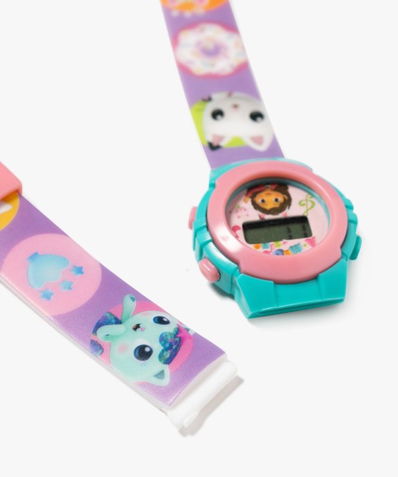 Montre digitale enfant avec bracelet souple - Gabby’s Dollhouse vue4 - GABBY - GEMO