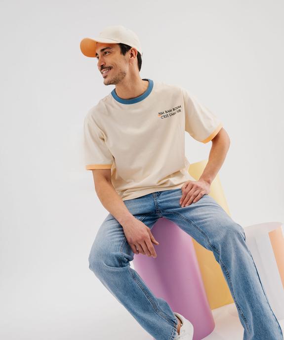Tee-shirt manches courtes avec message amour mixte - Gémo X Maëva vue7 - GEMO 4G FEMME - GEMO