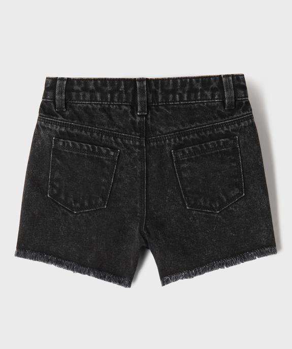 Short en jean à bord franc fille vue4 - GEMO 4G FILLE - GEMO