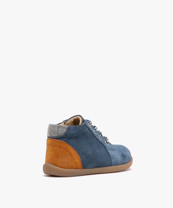 Chaussures de marche en cuir à lacets bébé garçon - Na! vue5 - NA! - GEMO