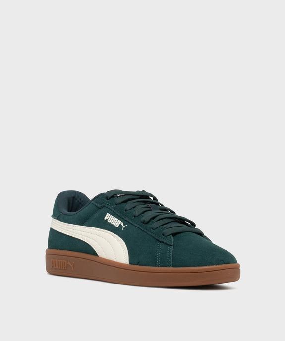 Baskets basses Smash 3.0 en cuir suédé - Puma vue2 - PUMA - GEMO