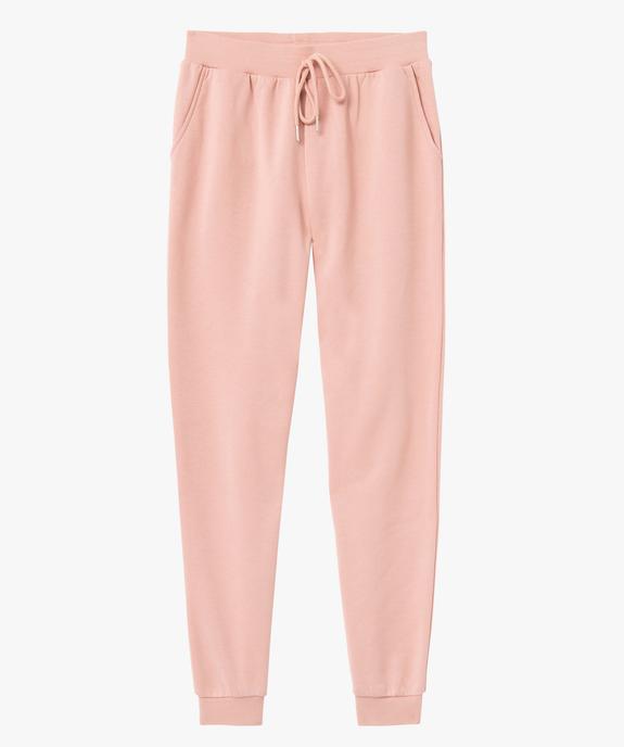 Pantalon de jogging femme avec intérieur molletonné vue4 - GEMO(FEMME PAP) - GEMO