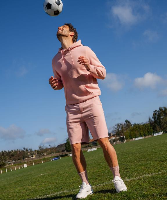 Bermuda en maille délavée au coloris unique homme vue5 - GEMO (HOMME) - GEMO