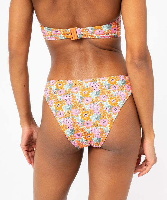 Bas de maillot de bain à motifs fleuris femme vue2 - GEMO 4G FEMME - GEMO