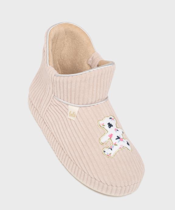 Chaussons boots chauds en velours côtelé femme - LuluCastagnette - LULU CASTAGNETT Chaussons boots chauds en velours côtelé femme - LuluCastagnette vue5 - LULU CASTAGNETT - GEMO