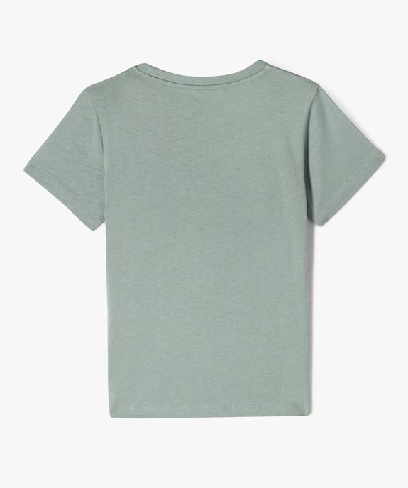 Tee-shirt manches courtes en coton imprimé garçon vue3 - GEMO 4G GARCON - GEMO