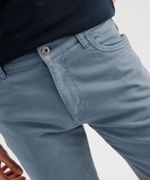 Bermuda 5 poches en coton stretch coloris unique homme vue2 - GEMO (HOMME) - GEMO