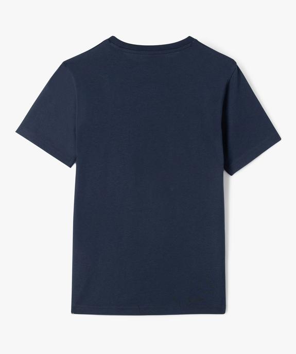 Tee-shirt manches courtes en coton imprimé garçon vue3 - GEMO 4G GARCON - GEMO
