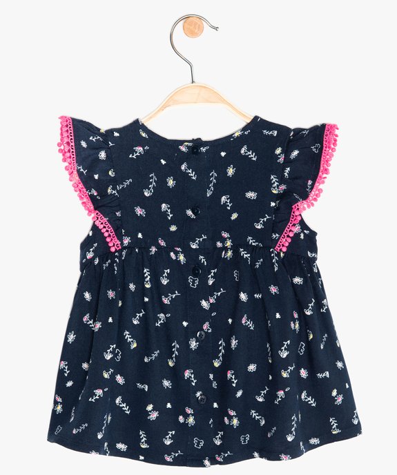 Blouse bébé fille à manches volantées - Lulu Castagnette vue5 - LULUCASTAGNETTE - GEMO