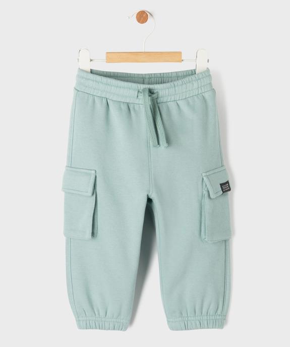 Jogging cargo en molleton doux bébé garçon vue1 - GEMO 4G BEBE - GEMO