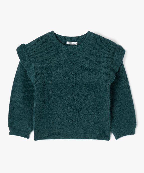Pull avec volants sur les épaules fille vue2 - GEMO (ENFANT) - GEMO