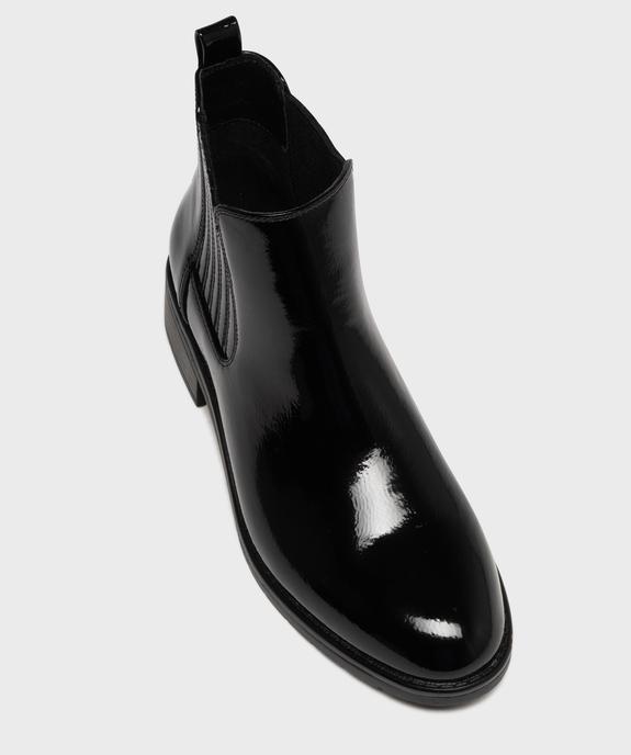 Boots Chelsea vernis femme - Valentina Baldano vue5 - VALENTINA BALDA - GEMO