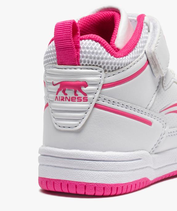 Baskets bébé fille montantes à scratch - Airness Vito vue6 - AIRNESS - GEMO
