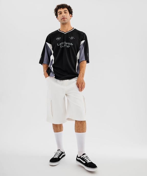 Tee-shirt de sport à manches courtes en mesh homme vue4 - GEMO (HOMME) - GEMO