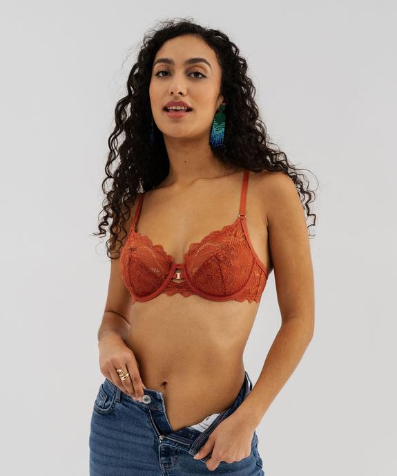 Soutien-gorge corbeille en dentelle avec bonnets souples vue1 - GEMO(HOMWR FEM) - GEMO