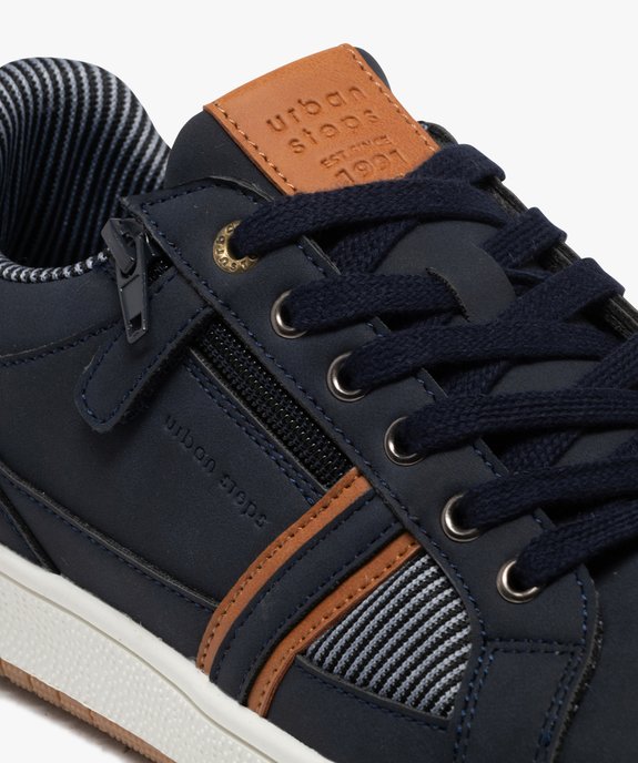 Baskets basses à lacets au look urbain homme vue7 - URBAN STEPS - GEMO