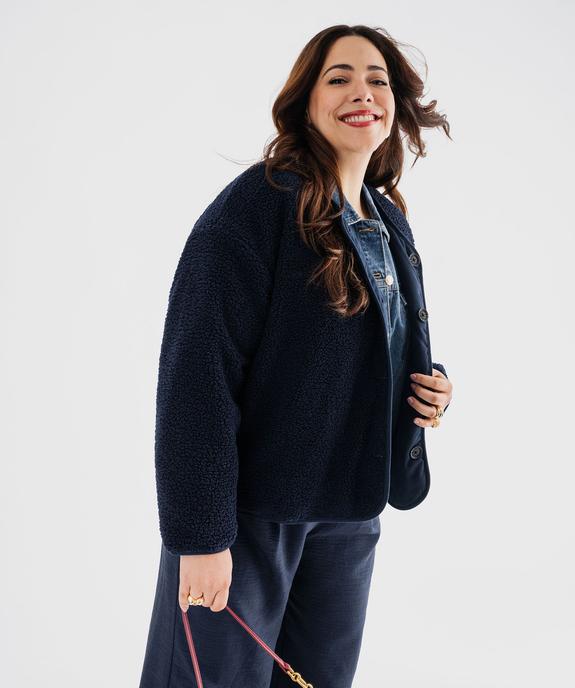 Veste courte réversible unie femme grande taille vue1 - GEMO 4G GT - GEMO