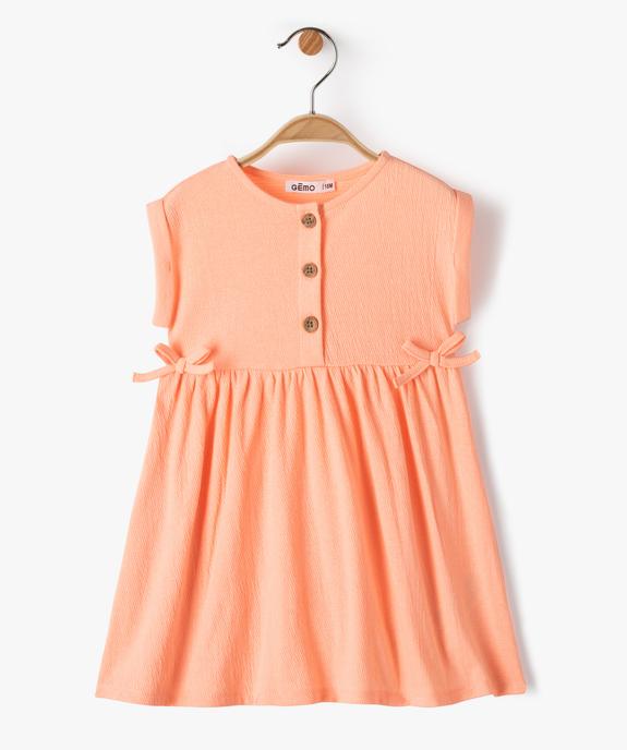 Robe bébé fille avec haut boutonné et jupe large vue1 - GEMO(BEBE DEBT) - GEMO
