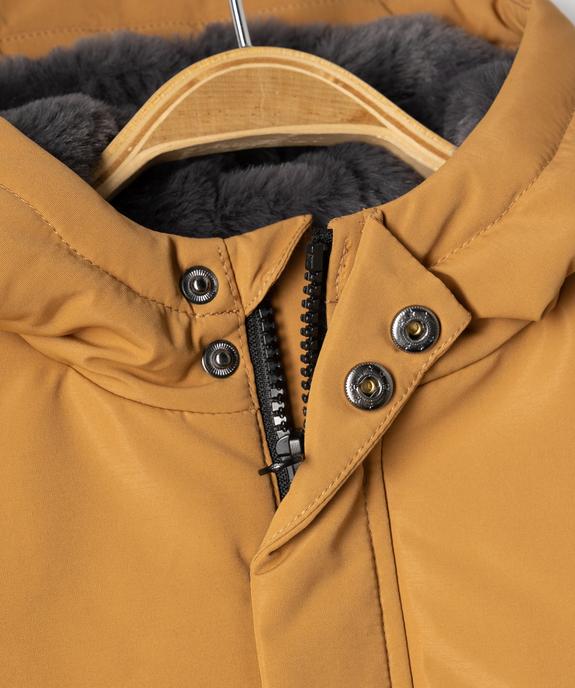 Parka à capuche doublée fourrure imitation bébé garçon vue3 - GEMO(BEBE DEBT) - GEMO