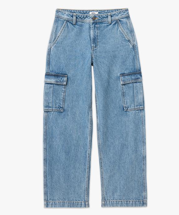 Jean coupe cargo avec poches à rabat femme vue4 - GEMO 4G FEMME - GEMO