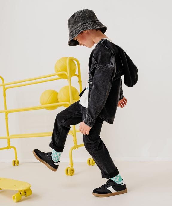Jean large avec taille ajustable garçon vue2 - GEMO (ENFANT) - GEMO