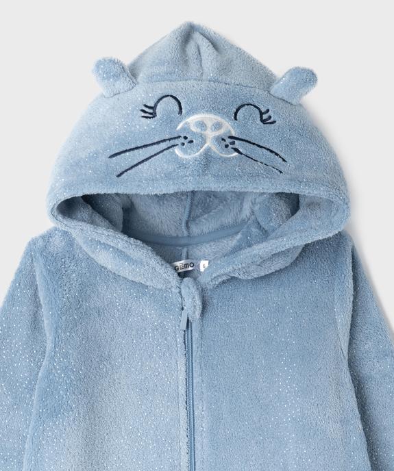 Combinaison pyjama en fourrure imitation pailletée fille vue2 - GEMO (ENFANT) - GEMO