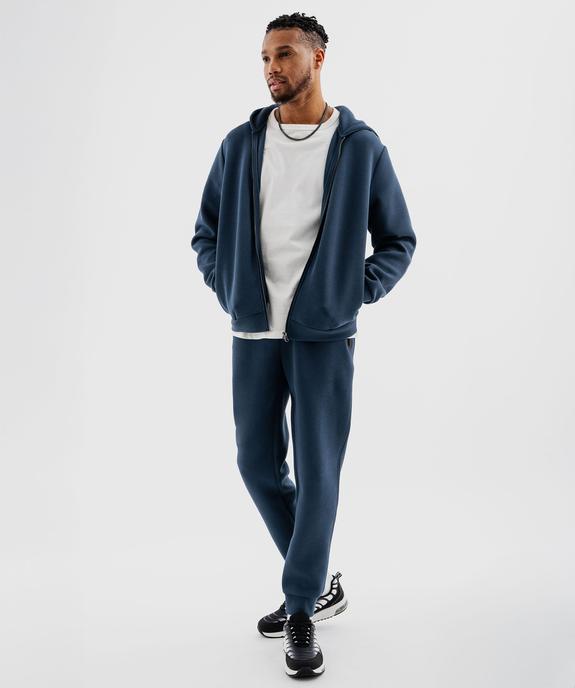 Pantalon de jogging avec poches zippées homme vue4 - GEMO (HOMME) - GEMO