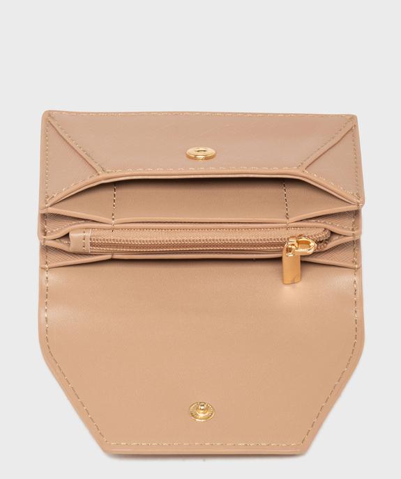 Porte-monnaie fermeture enveloppe femme vue3 - GEMO (ACCESS) - GEMO