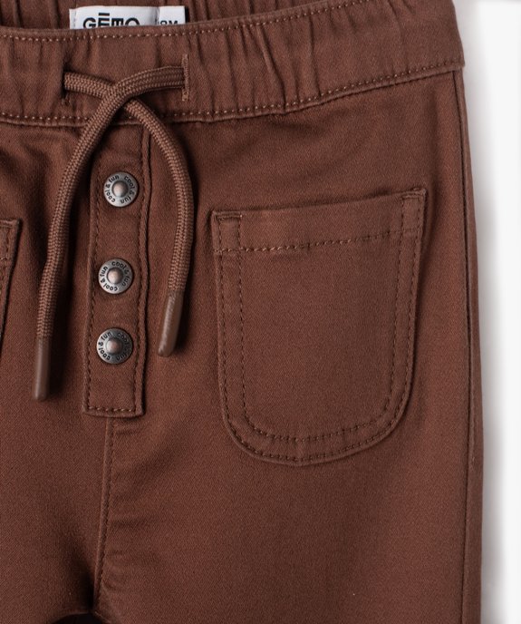 Pantalon loose à poches plaquées bébé garçon vue2 - GEMO 4G BEBE - GEMO