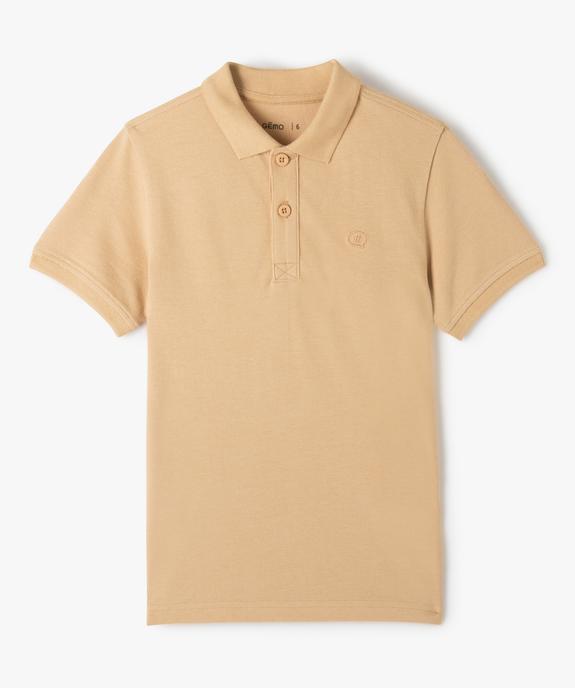 Polo classique manches courtes garçon vue1 - GEMO (ENFANT) - GEMO