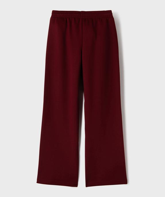Pantalon de sport coupe large fille vue3 - GEMO (JUNIOR) - GEMO