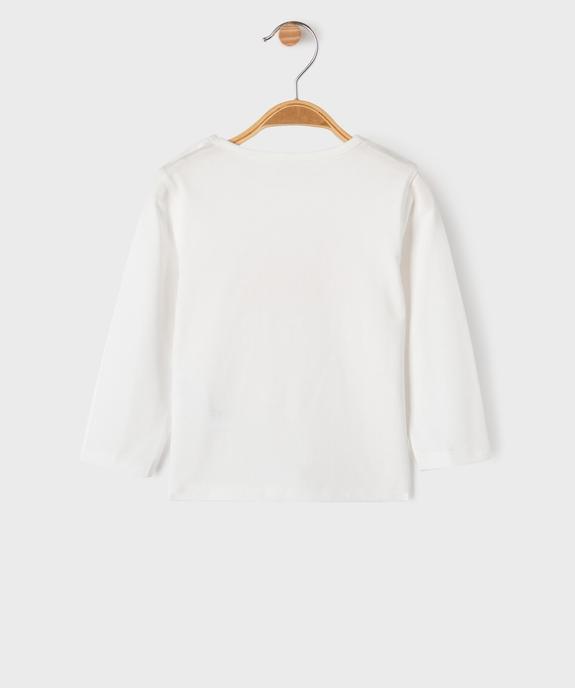 Tee-shirt manches longues imprimé bébé fille vue3 - GEMO(BEBE DEBT) - GEMO