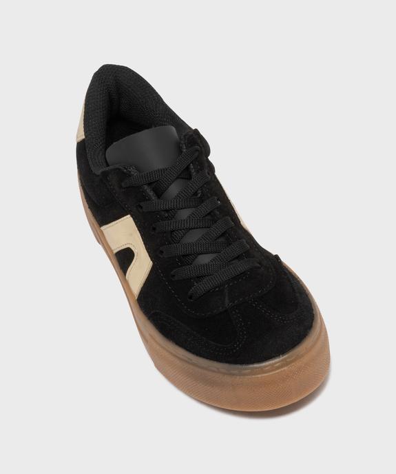 Baskets dessus cuir avec patchs léopard femme - Camps United vue5 - CAMPS - GEMO