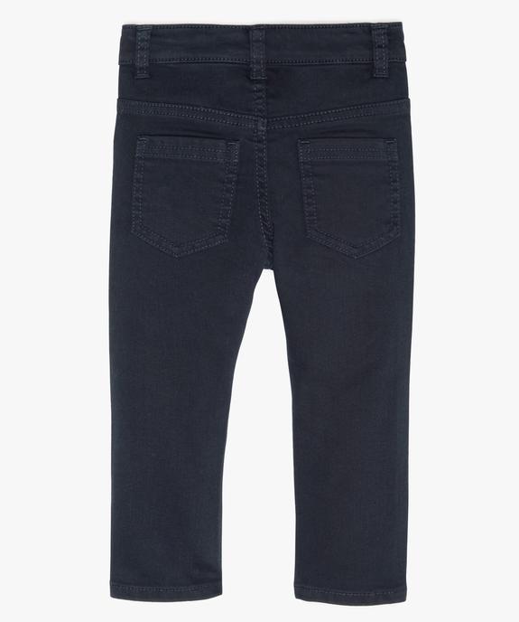 Pantalon bébé garçon coupe slim en toile extensible vue2 - GEMO(BEBE DEBT) - GEMO