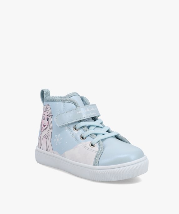 Baskets fille mid-cut à lacets et scratch – Reine des Neiges vue2 - REINE DES NEIGE - GEMO