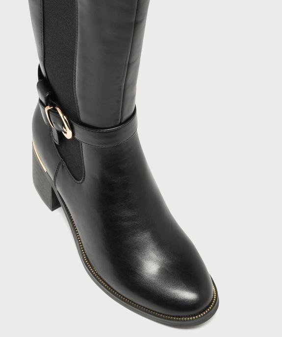 Bottes avec bande élastique sur le côté femme - Valentina Baldano vue5 - VALENTINA BALDANO GEMO FORGOOD - GEMO