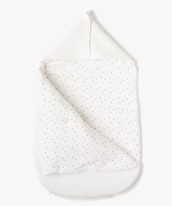 Nid d’ange avec doublure peluche spécial siège auto vue2 - GEMO(BB COUCHE) - GEMO