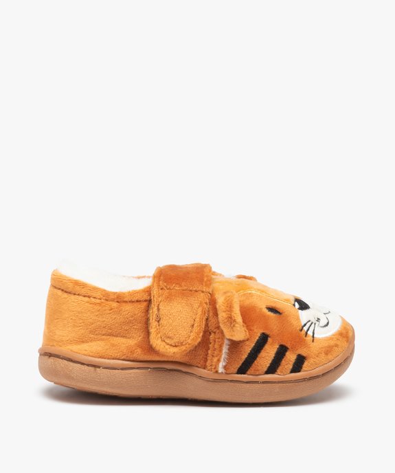 Chaussons garçon en forme de tigre fermeture scratch vue2 - GEMO (ENFANT) - GEMO