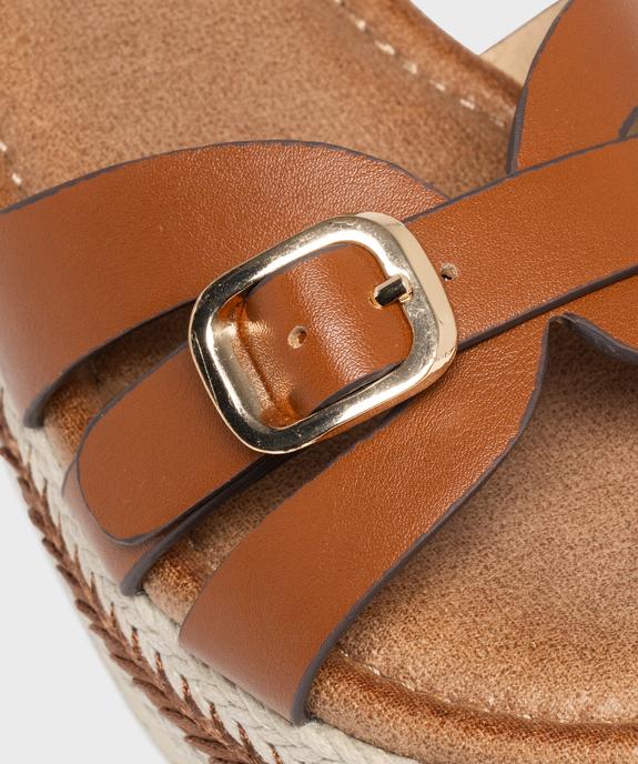 Sandales à brides sur semelle compensée femme - Valentina Baldano vue6 - VALENTINA BALDA - GEMO