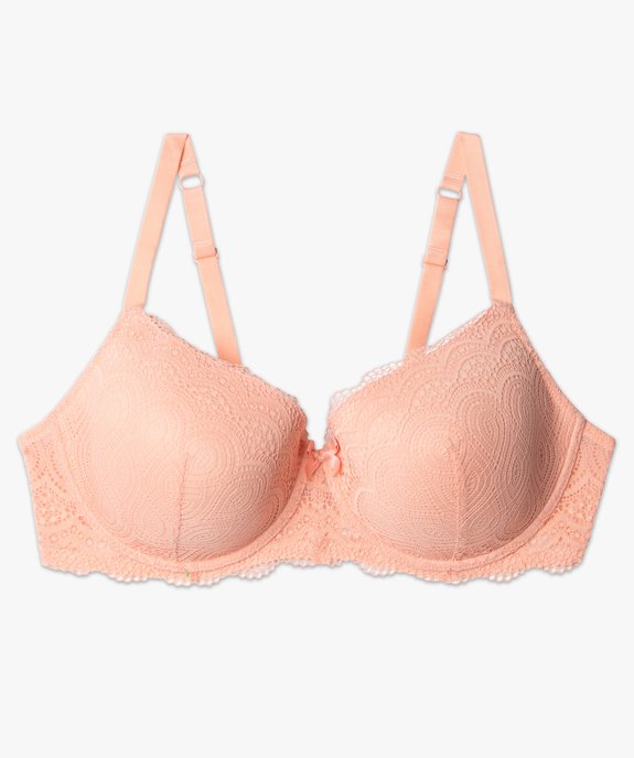 Soutien-gorge grande taille à armatures et coques fines  vue4 - GEMO(HOMWR FEM) - GEMO