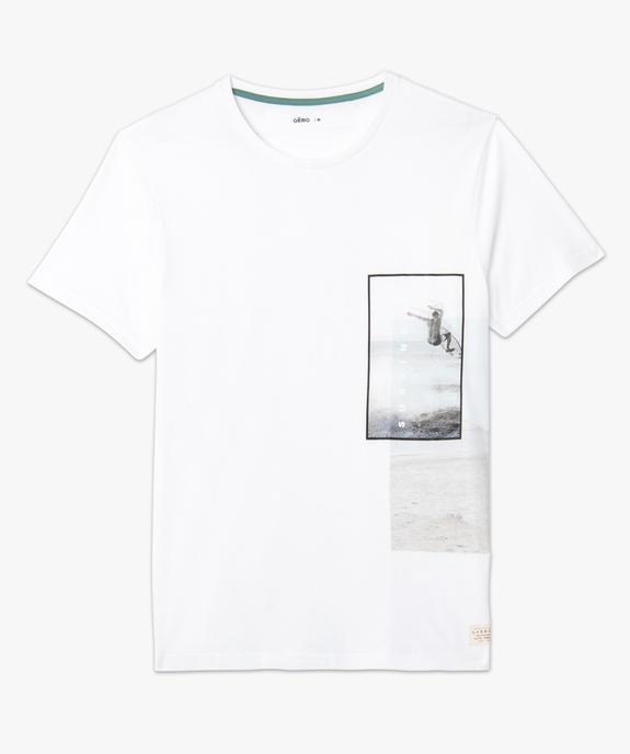 Tee-shirt homme à manches courtes motif surf vue4 - GEMO (HOMME) - GEMO