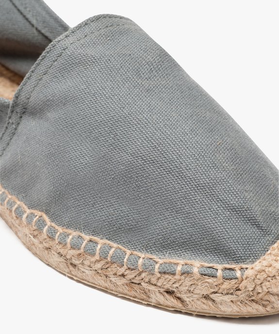 Espadrilles homme à semelle en corde et dessus toile vue6 - GEMO (PLAGE) - GEMO