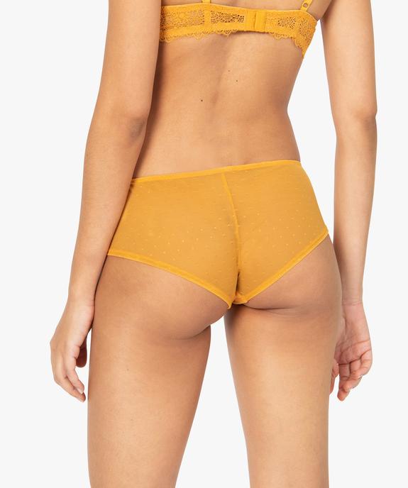 Shorty femme en dentelle et tulle (lot de 2) vue2 - GEMO(HOMWR FEM) - GEMO