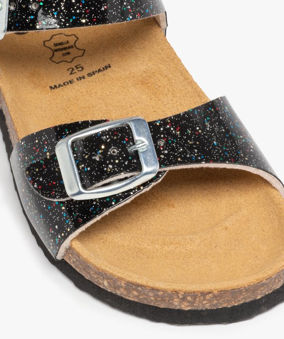 Sandales fille à brides à boucle fantaisie et semelle liège vue6 - GEMO 4G FILLE - GEMO